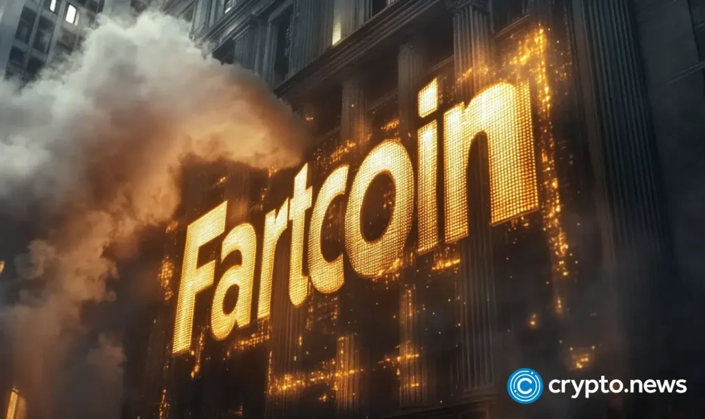 FartCoin down 8% with continues weakness as price searches for liquidity