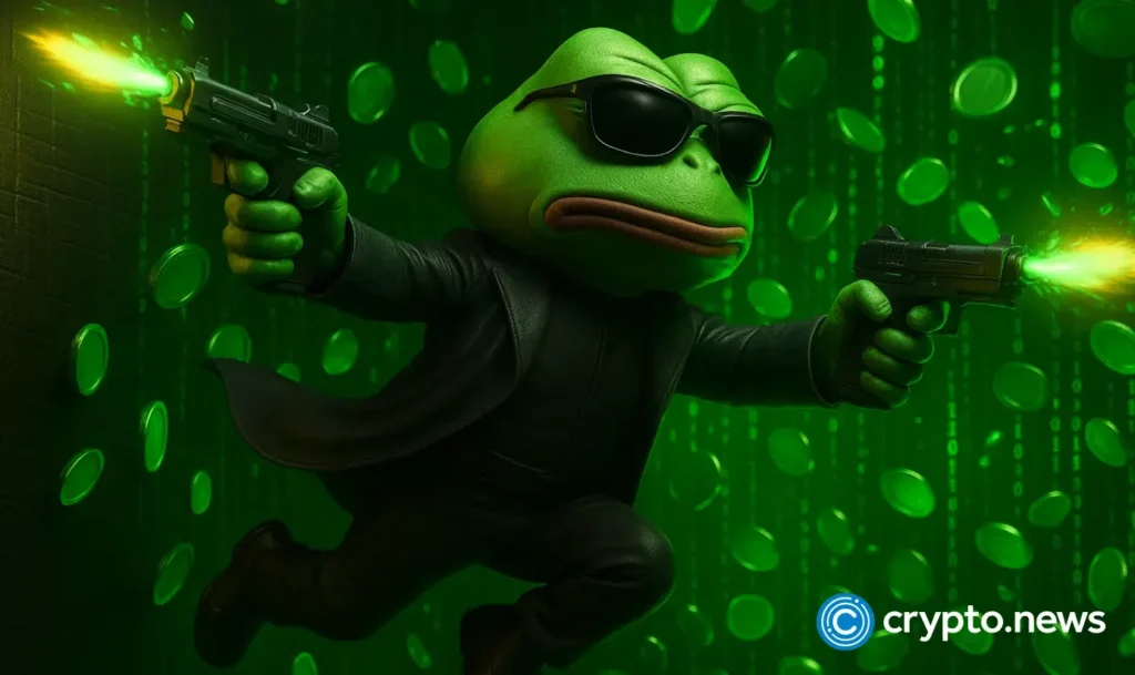 Pepe Coin price in a pinch: Descending triangle points to deeper crash