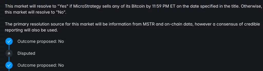 Pokymarket update on the dispute resolution.